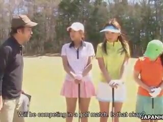 Aziatisch golf slattern krijgt geneukt op de ninth gat: x nominale film 2c | xhamster