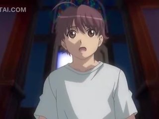 Anime e ëmbël vogëlushe tregon të saj penis duke thithur aftësi